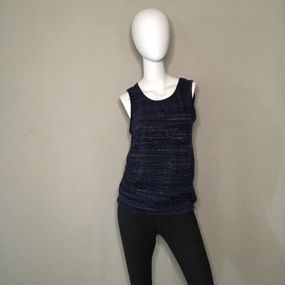 5/$5 ⚡️ Goodfellow Marled Blue Muscle Tee w Pocket